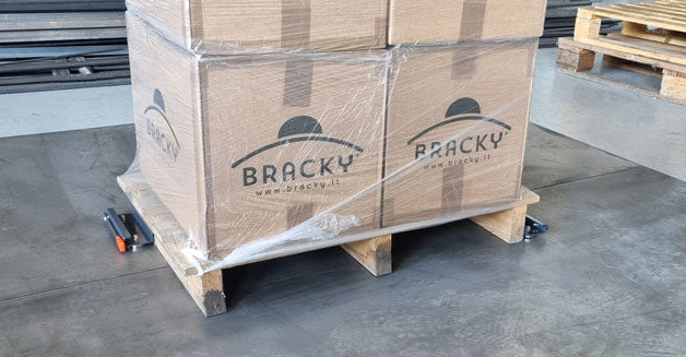 KIT ANTIROTAZIONE PER PALLET CON CARICHI LEGGERI SU LAMIERE