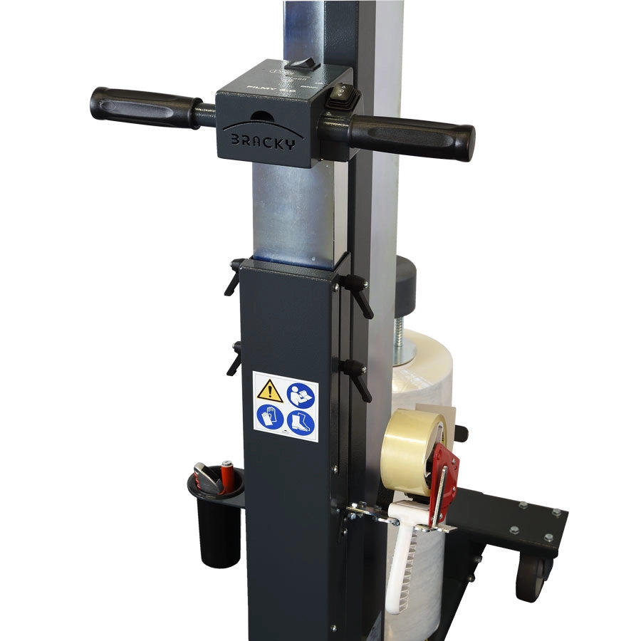 Fasciapallet semiautomatico Fimy 3.0 marca Bracky dettaglio regolazione altezza consolle