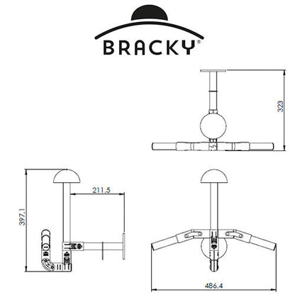 OCCASIONE Porta casco e giacca/tuta da moto, bici o sci a parete - MODULAR