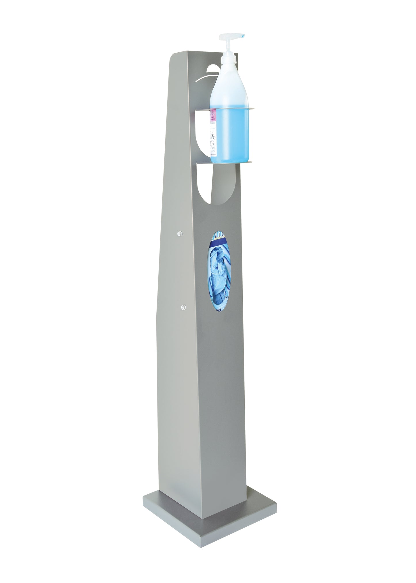 COLONNA SLIM PER DISPENSER GEL DISINFETTANTE (CON VANO SCATOLA GUANTI )