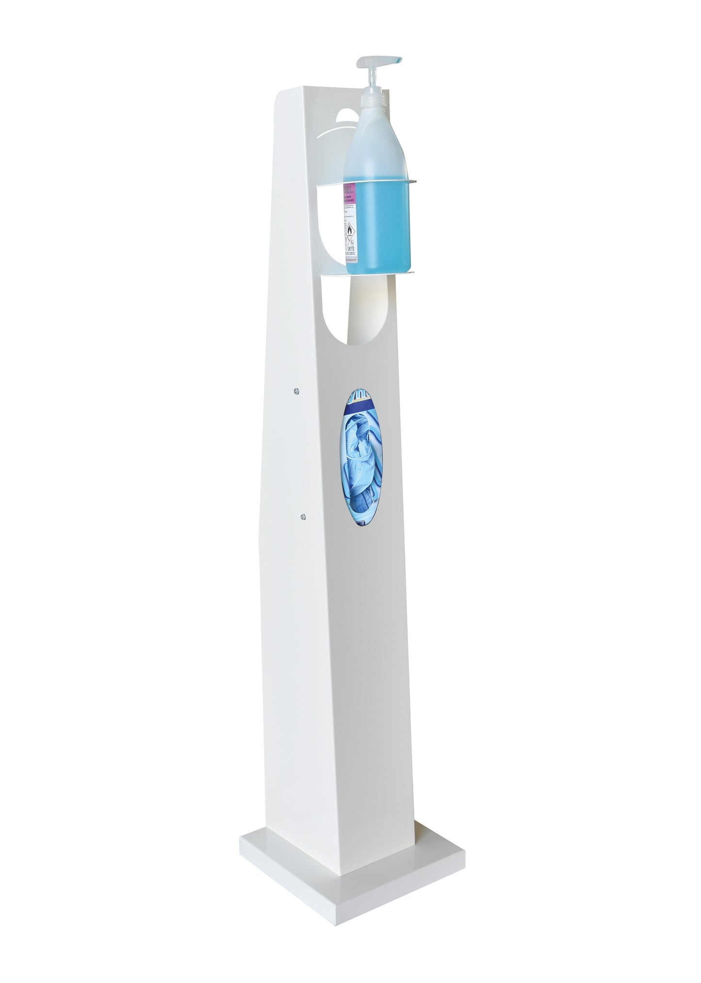 COLONNA SLIM PER DISPENSER GEL DISINFETTANTE (CON VANO SCATOLA GUANTI )
